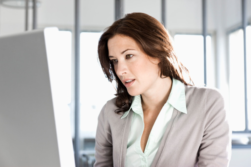 woman computer